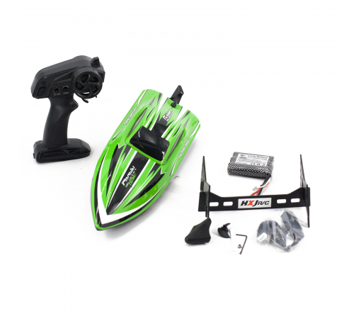 Радиоуправляемый катер Chasing Waves PRO с сумкой (41 см, 55 км/ч, Brushless) - HJ818PRO-GREEN-BAG