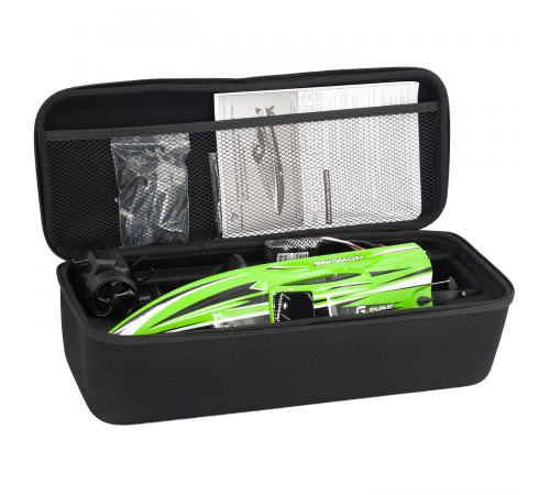 Радиоуправляемый катер Chasing Waves PRO с сумкой (41 см, 55 км/ч, Brushless) - HJ818PRO-GREEN-BAG