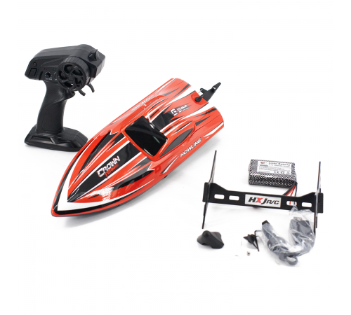 Радиоуправляемый катер Chasing Waves PRO с сумкой (41 см, 55 км/ч, Brushless) - HJ818PRO-RED-BAG