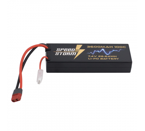 Аккумулятор Speed Storm Li-Po 7.4V 100C 3600 mAh Hard Case разъем T-plug (Deans) - SS-2S3600-100-D
