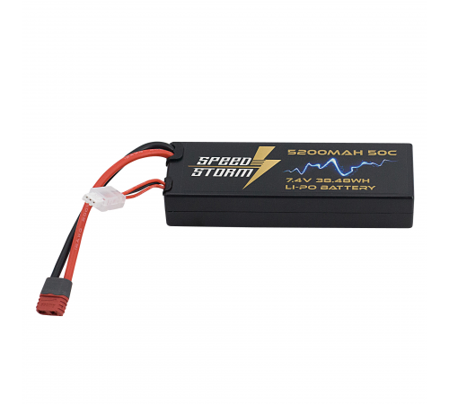 Аккумулятор Speed Storm Li-Po 7.4V 50C 5200 mAh Hard Case разъем T-plug (Deans) - SS-2S5200-50-D