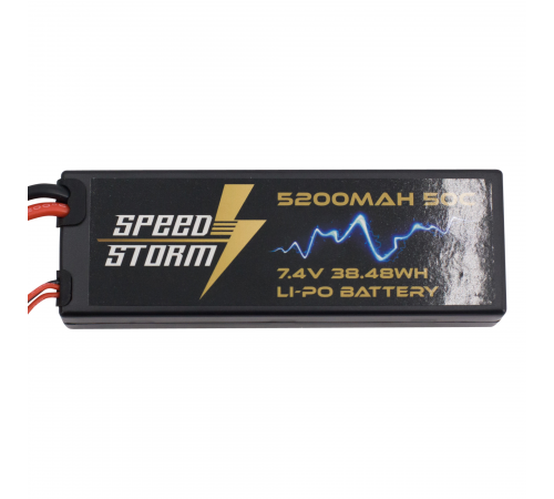 Аккумулятор Speed Storm Li-Po 7.4V 50C 5200 mAh Hard Case разъем T-plug (Deans) - SS-2S5200-50-D