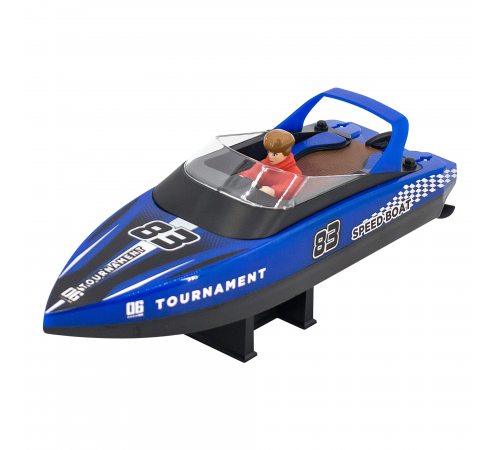 Радиоуправляемый катер яхта (15 км/ч, 25 см, 2 часа игры) - HJ821-BLUE