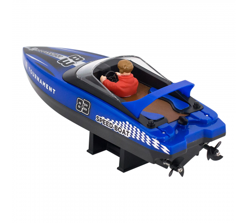 Радиоуправляемый катер яхта (15 км/ч, 25 см, 2 часа игры) - HJ821-BLUE