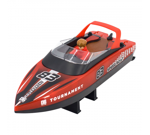 Радиоуправляемый катер яхта (15 км/ч, 25 см, 2 часа игры) - HJ821-RED