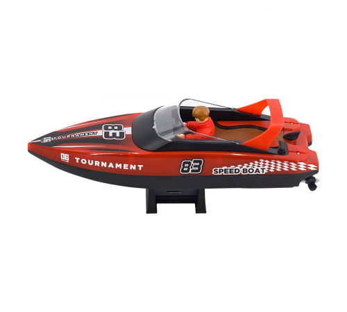 Радиоуправляемый катер яхта (15 км/ч, 25 см, 2 часа игры) - HJ821-RED