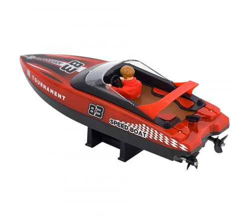 Радиоуправляемый катер яхта (15 км/ч, 25 см, 2 часа игры) - HJ821-RED