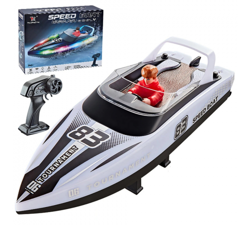 Радиоуправляемый катер яхта (15 км/ч, 25 см, 2 часа игры) - HJ821-WHITE