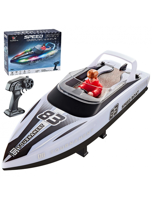 Радиоуправляемый катер яхта (15 км/ч, 25 см, 2 часа игры) - HJ821-WHITE