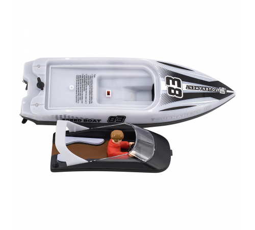 Радиоуправляемый катер яхта (15 км/ч, 25 см, 2 часа игры) - HJ821-WHITE