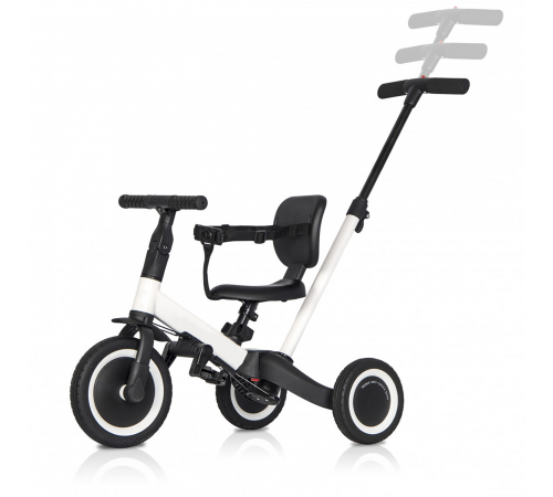 Детский беговел-велосипед 6в1 с родительской ручкой, белый - TR008-WHITE