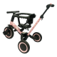 Детский беговел-велосипед 6в1 с родительской ручкой, розовый с рисунком - TR008-PINK-PAINT