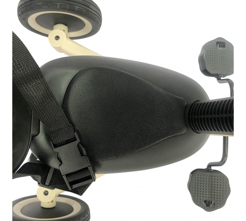 Детский беговел-велосипед 8в1 с крышей и ручкой, бежевый - TR010-BEIGE