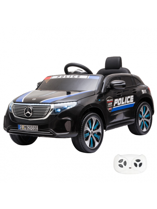 Детский электромобиль Mercedes Police EQC 400 12V 2WD - HL378-BLACK