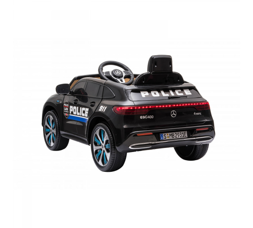 Детский электромобиль Mercedes Police EQC 400 12V 2WD - HL378-BLACK