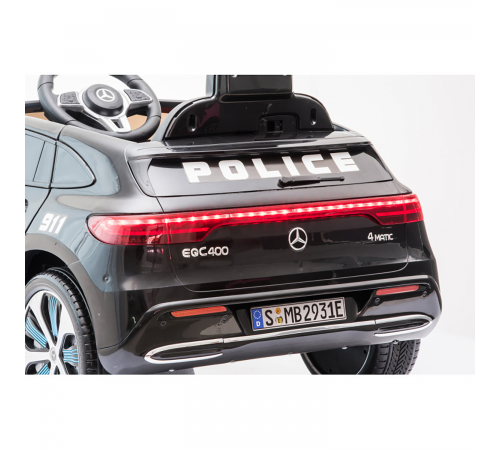 Детский электромобиль Mercedes Police EQC 400 12V 2WD - HL378-BLACK