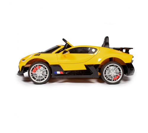 Детский электромобиль Bugatti Divo (желтый лак, 12V) - HL338
