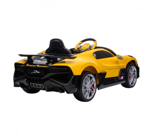 Детский электромобиль Bugatti Divo (желтый лак, 12V) - HL338
