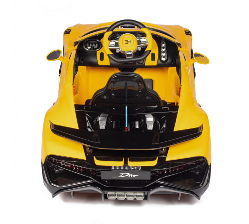Детский электромобиль Bugatti Divo (желтый лак, 12V) - HL338