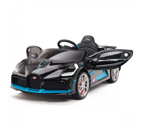 Детский электромобиль Bugatti Divo (черный, 12V) - HL338