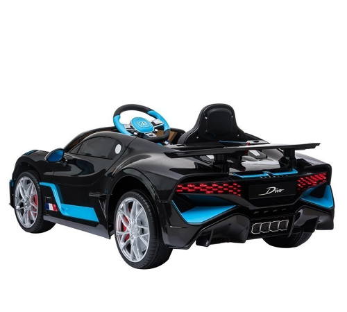 Детский электромобиль Bugatti Divo (черный, 12V) - HL338