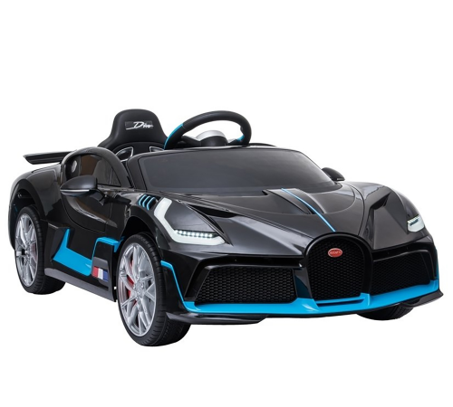 Детский электромобиль Bugatti Divo (черный, 12V) - HL338