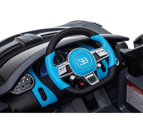 Детский электромобиль Bugatti Divo (черный, 12V) - HL338