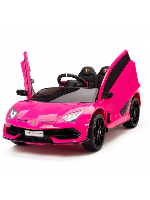 Детский электромобиль Lamborghini SVJ (розовый, 12V) - HL328