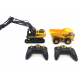Радиоуправляемый набор экскаватор и самосвал Huina (свет, звук, акб, 1:24) - HN1559-YELLOW