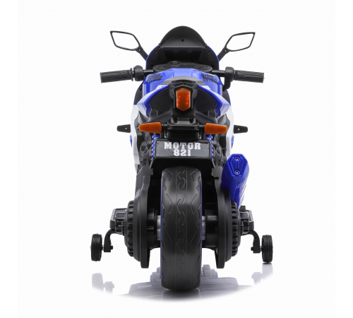 Детский электромотоцикл Ducati (12V, EVA, ручка газа, спидометр) - FT-821-BLUE-WHITE