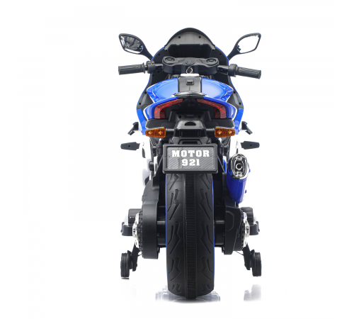 Детский электромотоцикл Ducati (12V, EVA, ручка газа, спидометр) - FT-921-BLUE-WHITE