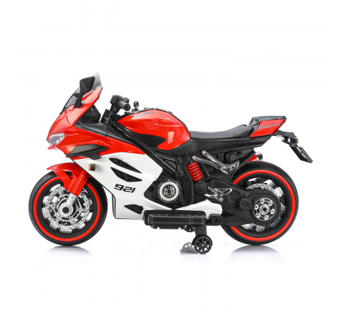 Детский электромотоцикл Ducati (12V, EVA, ручка газа, спидометр) - FT-921-RED-WHITE