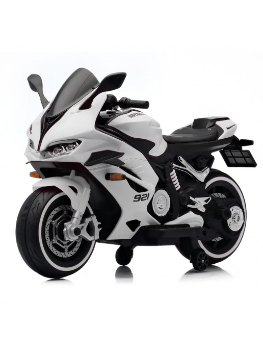 Детский электромотоцикл Ducati (12V, EVA, ручка газа, спидометр) - FT-921-WHITE