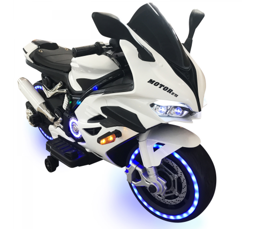 Детский электромотоцикл Ducati (12V, EVA, ручка газа, спидометр) - FT-921-WHITE