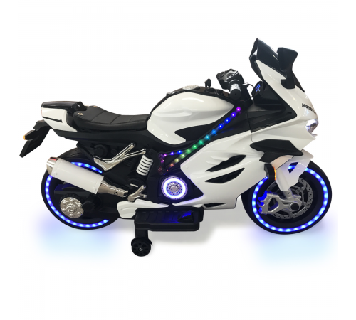 Детский электромотоцикл Ducati (12V, EVA, ручка газа, спидометр) - FT-921-WHITE