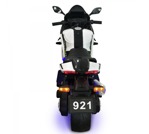 Детский электромотоцикл Ducati (12V, EVA, ручка газа, спидометр) - FT-921-WHITE