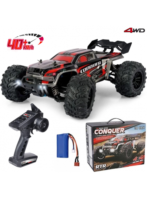 Радиоуправляемый внедорожник Conquer 4WD 1:16 - SCY-16102-RED