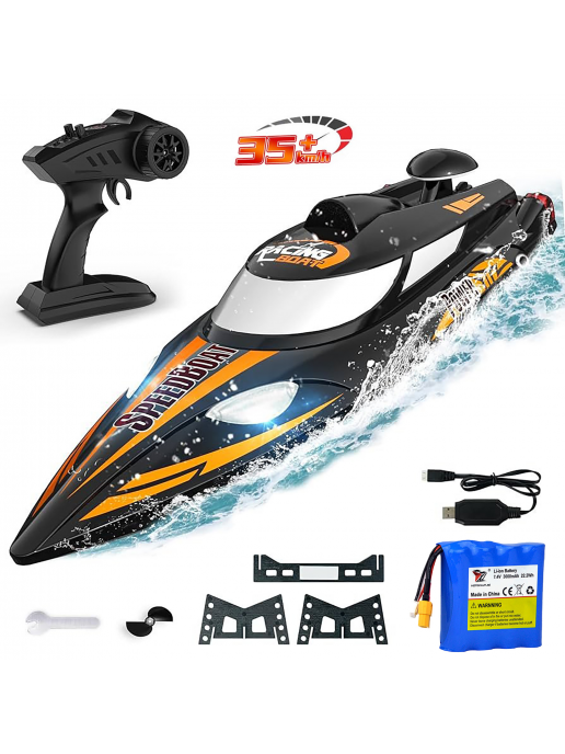 Радиоуправляемый катер (47 см, 35 км/ч, акб 3000 mAh) - HJ810B-A1