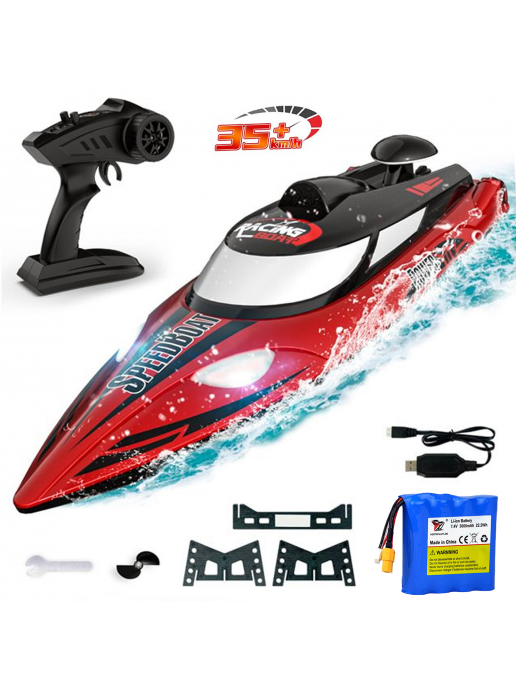 Радиоуправляемый катер (47 см, 35 км/ч, акб 3000 mAh) - HJ810B-A2