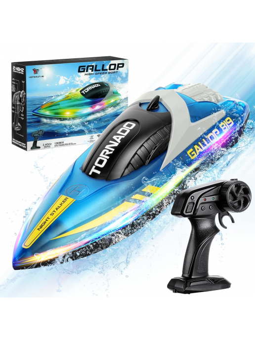 Радиоуправляемый катер Gallop (25 см, 15 км/ч) - HJ819-BLUE