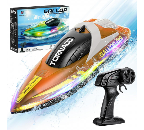 Радиоуправляемый катер Gallop (25 см, 15 км/ч) - HJ819-ORANGE