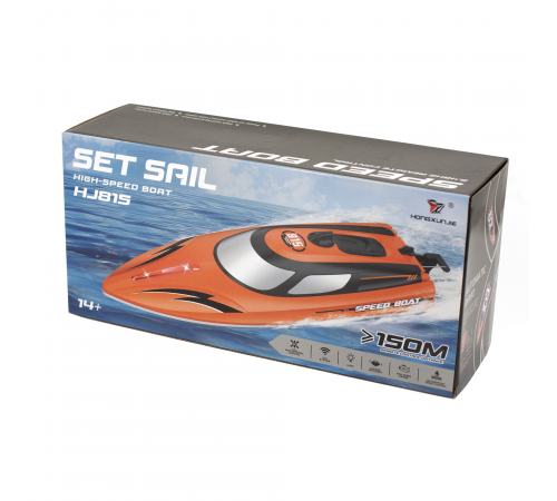 Радиоуправляемый катер SET SAIL (36 см, 25 км/ч) - HJ815-ORANGE