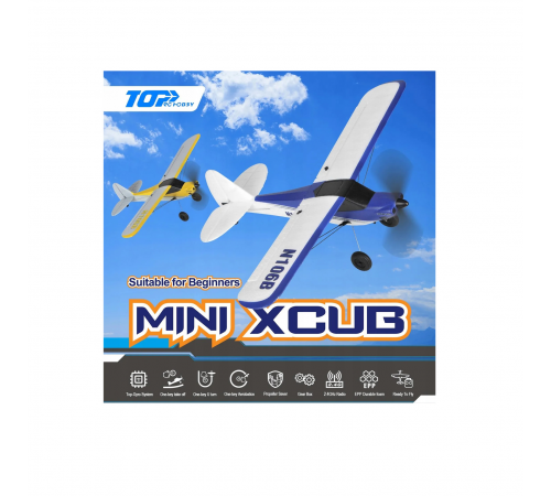 Радиоуправляемый самолет Top RC 450mm Mini Xcub with Gyro RTF - TOP106B01
