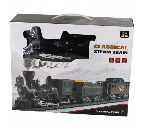 Детская железная дорога Fenfa с паром, свет, звук - 1613A