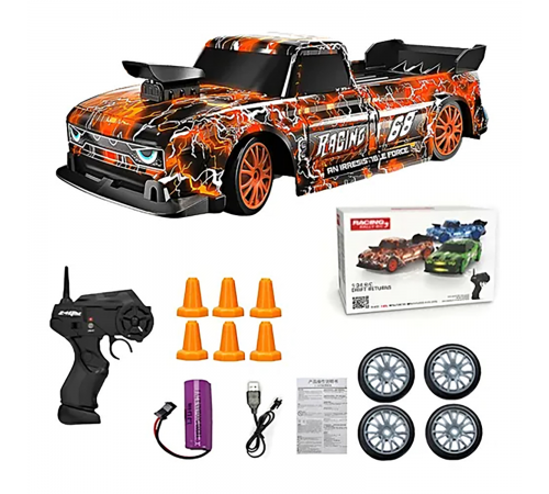 Радиоуправляемая машина для дрифта Ford F150 (19 см, 15 км/ч, сменные колеса, фишки) - SC24A21