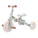 Детский беговел-велосипед 8в1 с крышей и ручкой, бежевый с рисунком - TR008C-BEIGE-PAINT