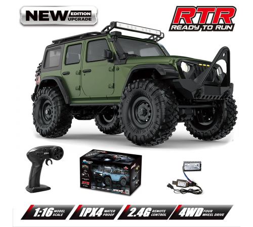 Радиоуправляемый краулер HB Wrangler (32 см, 4WD, 1:16) - HB-R1605