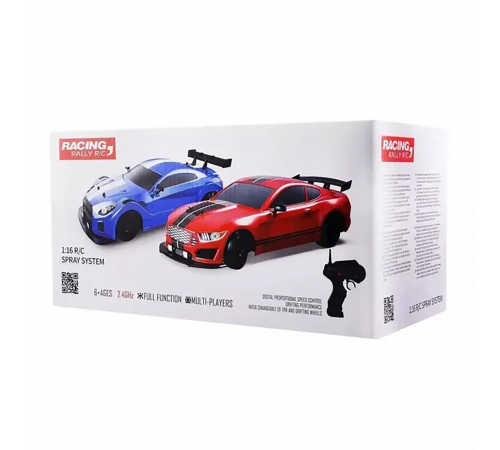 Радиоуправляемая машина для дрифта HB Ford Mustang (4WD, свет, пар, акб, 1:16) - SC16A18