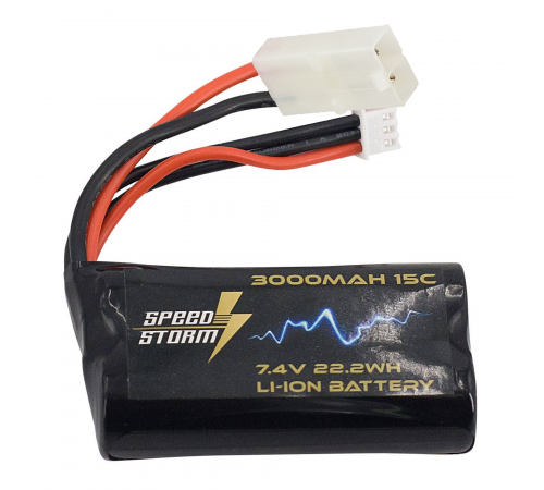 Аккумулятор Speed Storm Li-ion 18650 7.4V 3000 mAh разъем Tamiya - SS-2S3000-TAMIYA