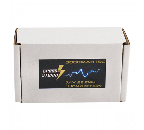 Аккумулятор Speed Storm Li-ion 18650 7.4V 3000 mAh разъем Tamiya - SS-2S3000-TAMIYA